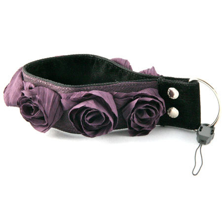 Capturing Couture Camera Straps: Floral Collection, The Plum Organza 1.5