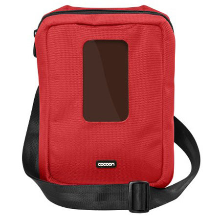 Cocoon Gramercy CGB150 Messenger Sling for Apple iPad, with windowed Cellular-phone Pocket - Racing Red image