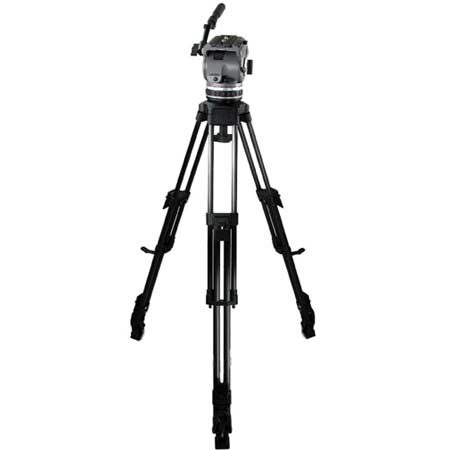 Cartoni Laser UL/AL System, with Laser Head, 1-Stage Ultra Light Aluminium Tripod with Mid-Level Spreader & Soft Case, Supports 10 to 22 lbs.