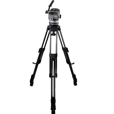 Cartoni Laser UL/CF System, with Laser Head, 1-Stage Ultra Light Carbon Fiber Tripod with Mid-Level Spreader & Soft Case, Supports 10 to 22 lbs.