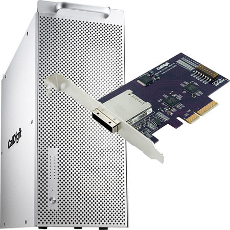 CalDigit HDPro2 8TB Hard Drive Array with eLane-1e 1 Port PCI-e Host Card, RAID 0, 1, 5, 6, and JBOD, for Mac & Windows