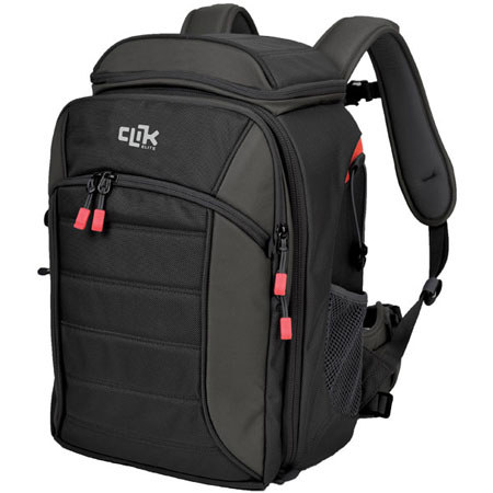 Clik Elite Pro Express Compact BackPack with Fully Padded Camera Bay, Mesh Side Pocket, Black image