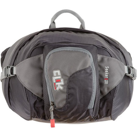 Clik Elite Seeker Waist Pack with Breathable Padded Waist Belt, Black