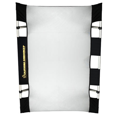 California Sunbounce Mini Textile &amp; Frame Kit, 3' x 4' Silver with White Backing. image