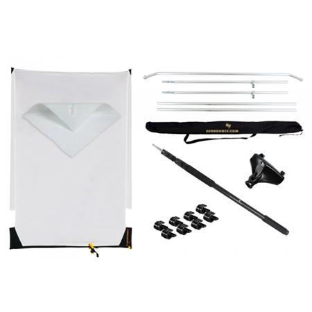 California SunBounce SunSwatter Pro Super Saver Starter Kit with 4' x 6' Sun-Swatter Frame &amp; Translucent 2/3 Textile. image