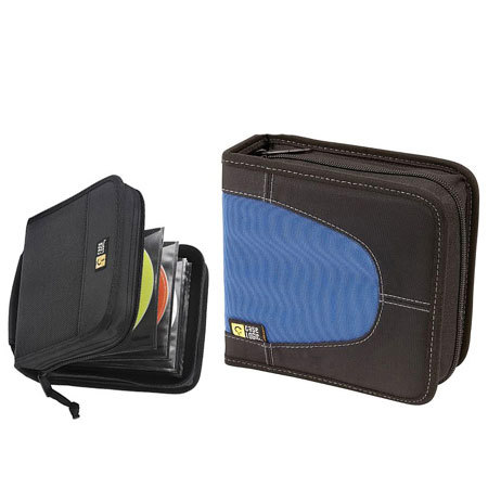 Case Logic Wallet Holds 32 CDs in Separate Sleeves, Color: Blue. image