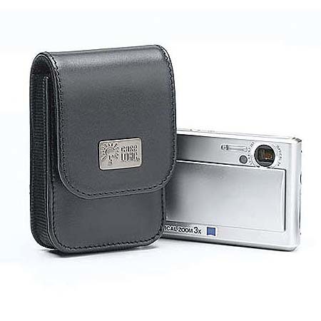 Case Logic Leather Compact Camera Case with Belt Loop Attachment, Color: Black image