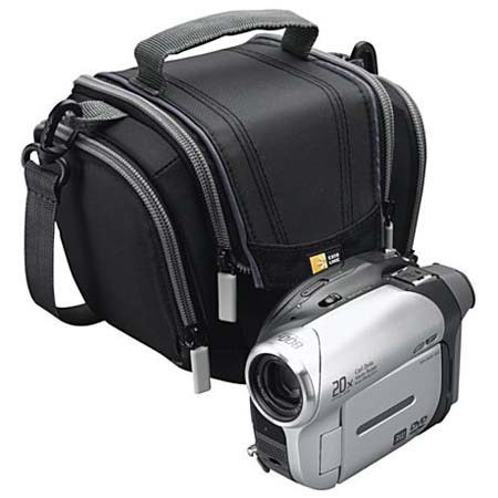Case Logic Compact Camcorder Case, Color: Black and Gray image
