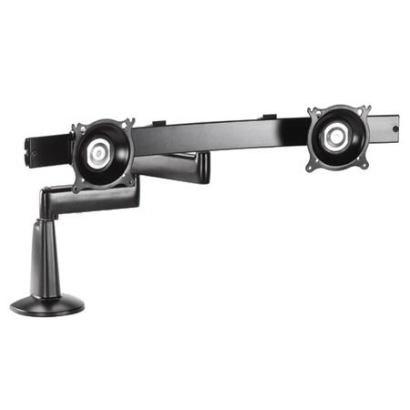 Chief KCD220 Dual Arm Desk Mount, Dual Monitor, Black