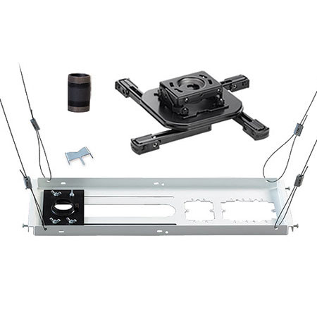 Chief KITAS003 Projector Ceiling Mount Kit, Includes RSAU RPA Projector Mount, CMS440 Above Tile Ceiling Kit & CMS003 3" Fixed Extension Column, Black