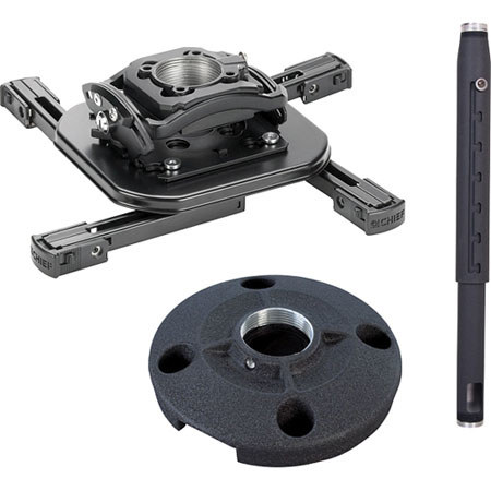 Chief KITMD0203 Projector Mount Kit, Includes RSMAU Mini RPA Elite Projector Mount, CMS115 Ceiling Plate, CMS0203 2-3' Adjustable Extension Column
