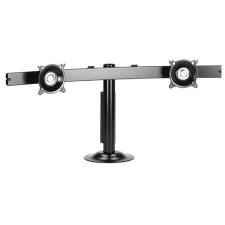 Chief KTG225 Widescreen Dual Horizontal Grommet Mount for Dual Displays (35 lbs Each), Silver