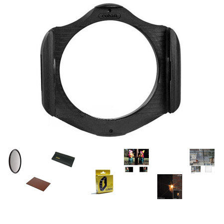Cokin Series A Beginner's Filter Kit, with Filter holder, Hood, Sepia, Star 8, Diffuser 1, Polarizer, Double Exposure & Filter Case.