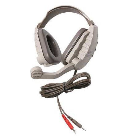 Califone DS-4V Discovery Headset with Microphone, 6' Cable, 3.5mm Mono Mic & 3.5mm Stereo Headphone