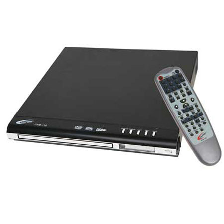 Califone DVD-110 Deluxe DVD Player, 20Hz - 20kHz Frequency Response, > 100dB Dynamic Range, Silver