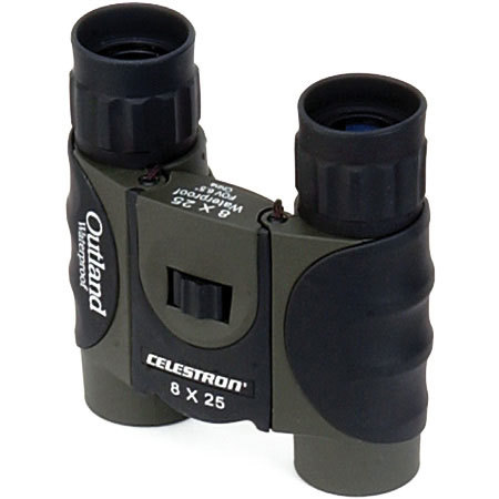 Celestron 8 x 25 Outland Series, Water Proof Roof Prism Binocular with 6.5° Angle of View, U.S.A. image