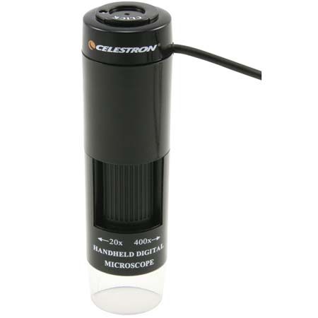 Celestron Handheld Digital Microscope (HDM), 400x Power, LED Illuminated, with USB Interface. image