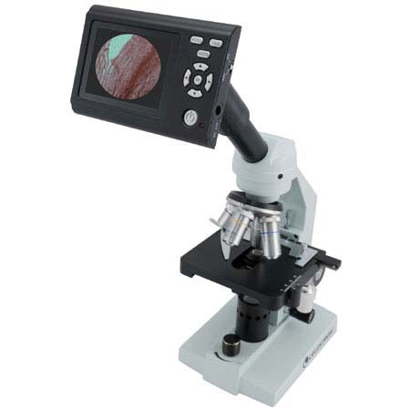 Celestron 3.5" Digital LCD Screen &amp; Camera Unit with Tube Adapters for all Types of Biological and Stereo Microscopes. image