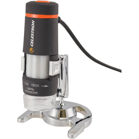 Celestron Handheld Deluxe Digital Microscope, 10x / 40x / 150x Power, LED Illuminated, with USB Interface. image
