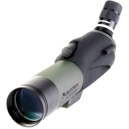 Celestron Ultima 65 Water Proof Spotting Scope with Angled 18-55x Zoom Eyepiece - Angle image