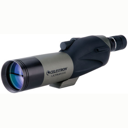 Celestron Ultima 65 Water Proof Spotting Scope with 18-55x Zoom Eyepiece - Straight image