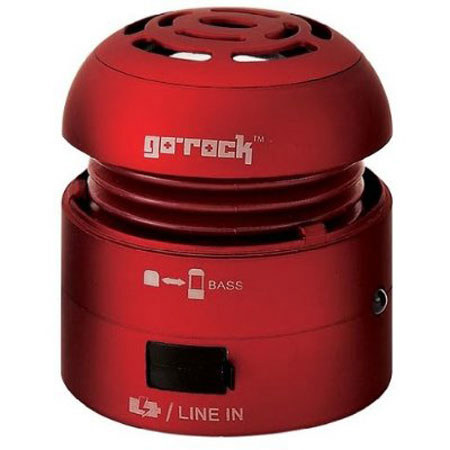 Go'rock Rechargeable Mini Portable Speaker, Red