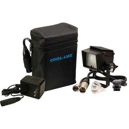 Cool-Lux LK2504 12V/35W Micro-Lux Cam-Pak Light Kit, 4-Pin XLR Connector with Battery and Charger