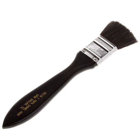 Adorama Camel Hair Cleaning Brush, 1" image