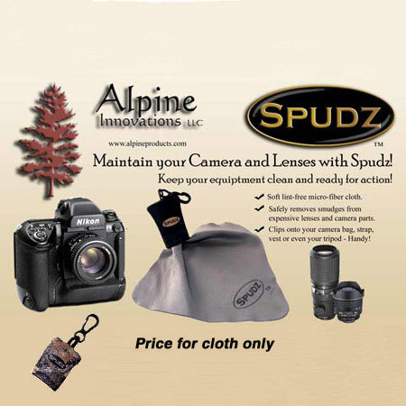 Alpine Innovations Spudz the most Convenient Micro-Fiber Cleaning Cloth, Standard 6&quot; x 6&quot;. image