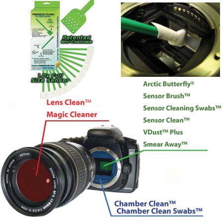 Visible Dust 1.0x Green Series Swabs for use with Sensor Clean, VDust Formula and Smear Away, Pack of 12. image