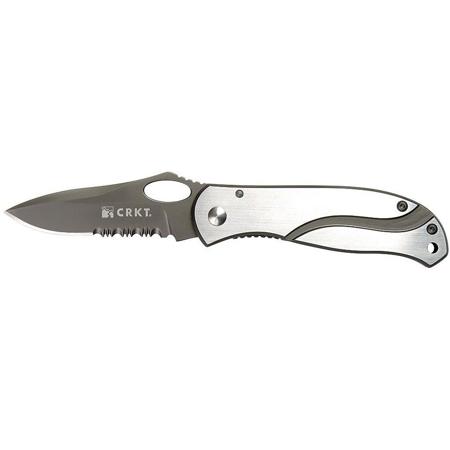 UPC 794023649000 product image for CRKT Pazoda Folding Knife with Stainless Steel Handle, Combination Edge, 2.62&qu | upcitemdb.com