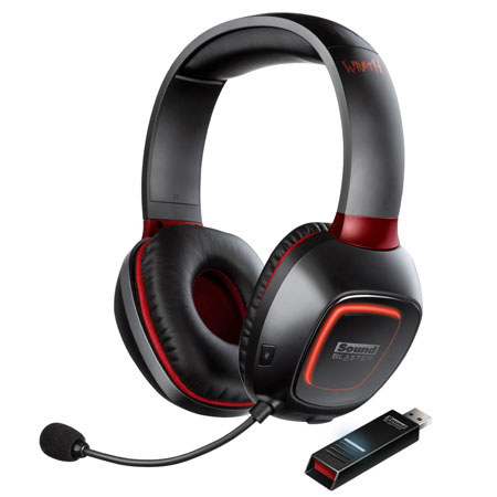 Creative Sound Blaster Tactic3D Wrath Wireless Gaming Headset with Detachable Microphone