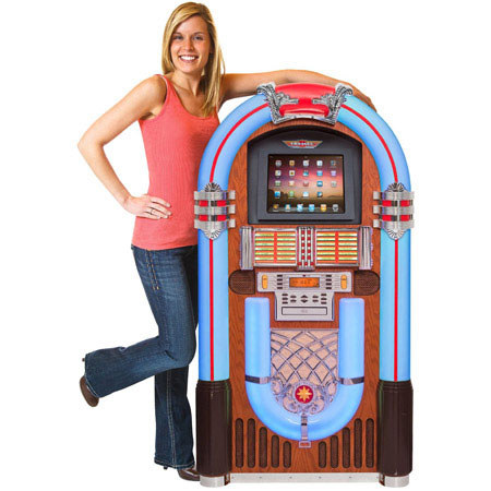 Crosley CR1205A-PA iJuke Digital Tablet Full Size Jukebox, Paprika