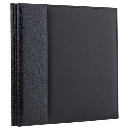 C.R. Gibson Postbound Magnetic Page Album, With Eight 10x12" Magnetic Pages, Color: Black.