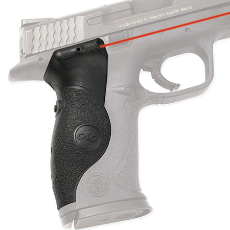 Crimson Trace Polymer Lasergrip Set with Rear Overmold Activation for the Smith &amp; Wesson Full Size M &amp; P Series Semi-Automatic Pistols. image