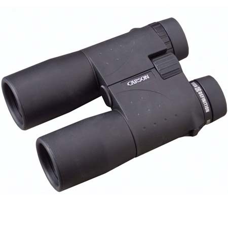 Carson 8 x 42 XM Series, Full Size High Def. Water Proof Roof Prism Binocular with 6.4 Degree Angle of View, Black, USA image