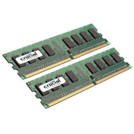 UPC 649528740045 product image for Crucial Technology 2GB (2x1GB) DDR2 DIMM Desktop Memory Upgrade Kit, PC2-6400, 8 | upcitemdb.com