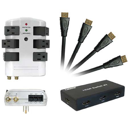 CTA Digital HDMI 6-IN 1 Home Theater Electrical Starter Kit image