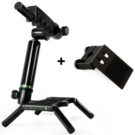 Camtrol Grand, Stabilizing Platform for Larger Video and DSLR Cameras, Long Arm Model - Bundle - with Black Aluminum 90 Degree V Slope Bracket image