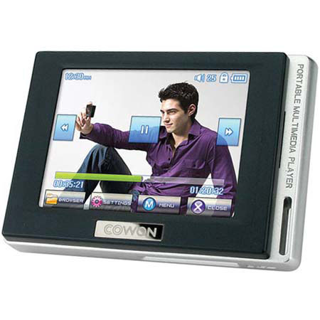 Cowon D2 4 GB MP3 &amp; Video Player with 2.5&quot; LCD, JPEG, WAV, MPEG, TXT, FM &amp; Line-in Recording, Black image