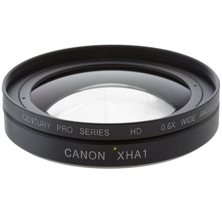 Century Optics 0.6x Wide Angle Auxiliary Lens for Canon XHA1/XHG1 AND XL-H1 HD Camcorders & Canon's 3x Wide Zoom Lens