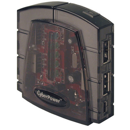 CyberPower 4-Port Hi-Speed USB 2.0 Hub with AC Adapter