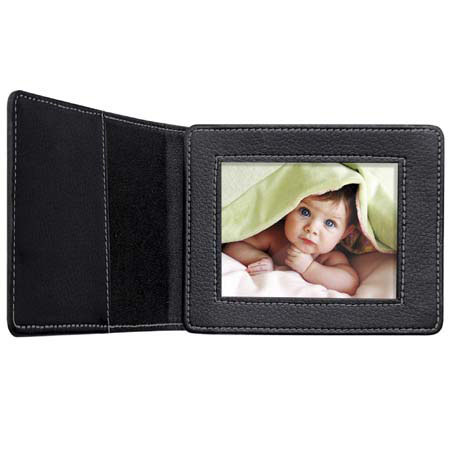 Coby DP-350 3.5" Portable Digital Photo Album with MP3 Player, Black image