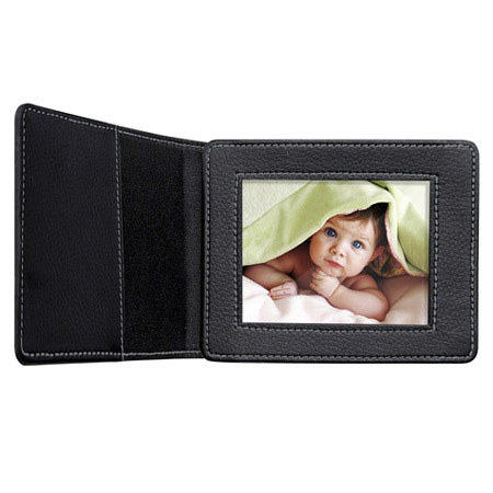 Coby DP-350 3.5" Portable Digital Photo Album with MP3 Player, Black image