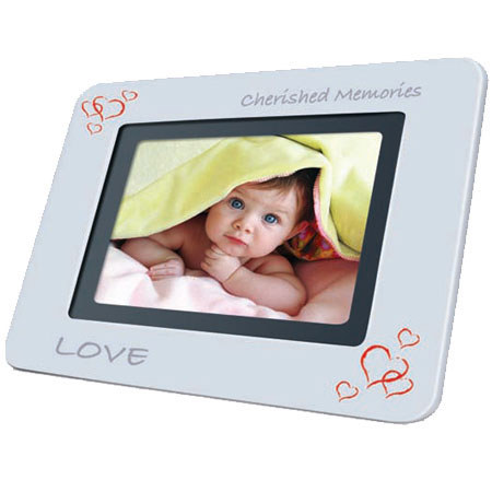 Coby DP770 7" Widescreen Digital Photo Frame with MP3 Player, AV Output and USB Port image