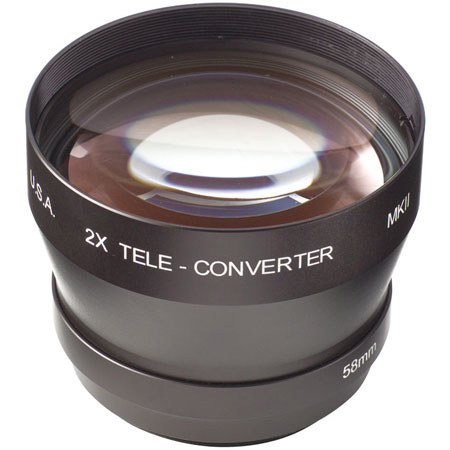 Century Optics 2x Tele Adapter with 58mm Thread for Sony TRV900/PD-100 &amp; Panasonic AGE-Z1U &amp; Other Cameras. image