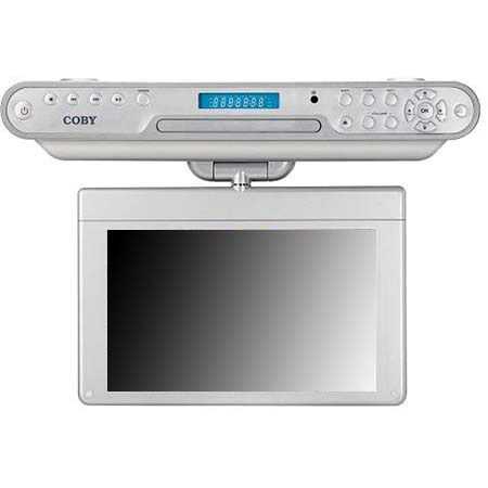 Coby 10" Widescreen TFT Under-the Cabinet DVD/CD Player with ATSC Digital TV Tuner &amp; AM/FM Radio image
