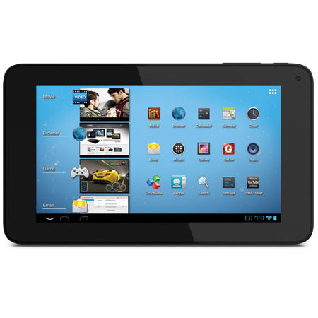 Coby 7" Android 4.0 ICS Capacitive Tablet, 1GHz ARM Cortex A5, 1GB RAM, 4GB HDD, 16:9 Widescreen, 802.11b/g/n Wi-Fi