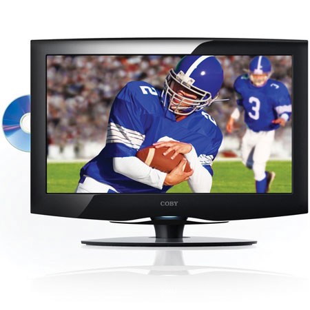 Coby 18.5&quot; LCD ATSC Digital TV with 1000:1 Contrast Ratio, DVD Player and HDMI Input image