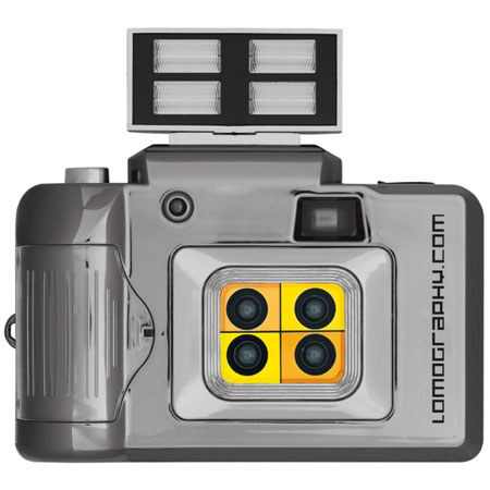 Lomography Action Sampler 35mm 4 Lens Camera with Flash, Produces Four Sequential Flash Pictures. image